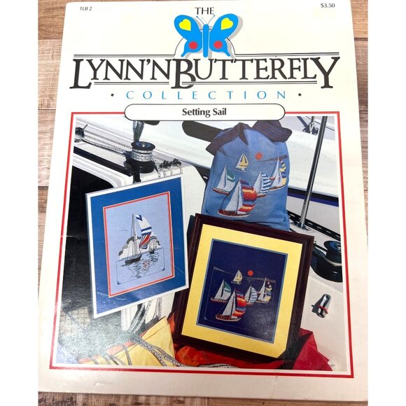 LynnN Butterfly Collection Setting Sail Cross-Stitch Pattern Book - Picture 2 of 3